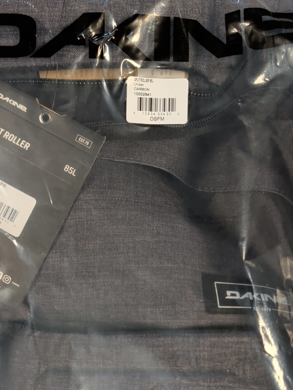 DAKINE 30” Split Roller 85L Rolling Suitcase/Duffel/Bag Carbon NEW $255